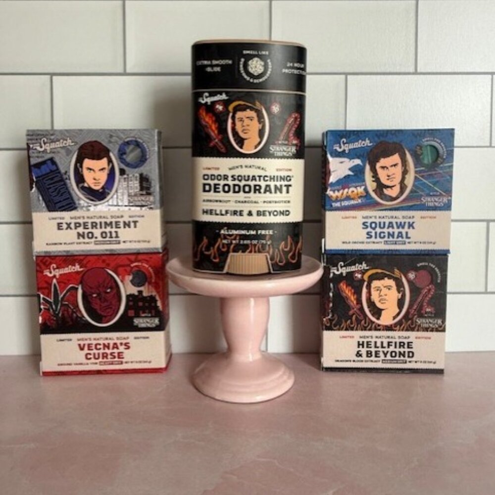 Dr Squatch Stranger Things Bar Soap and Deodorant - Special Edition